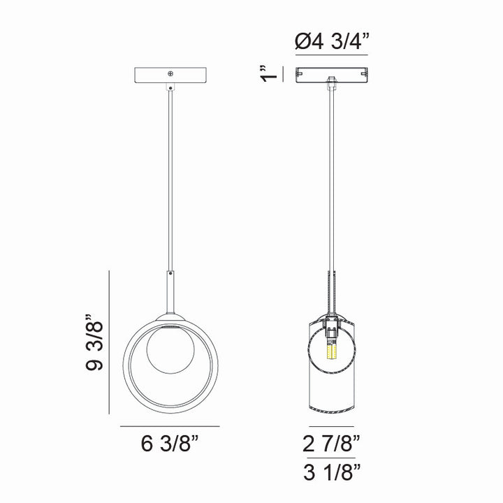 Matteo Canada - C60601AGCL - LED Pendant - Delcia