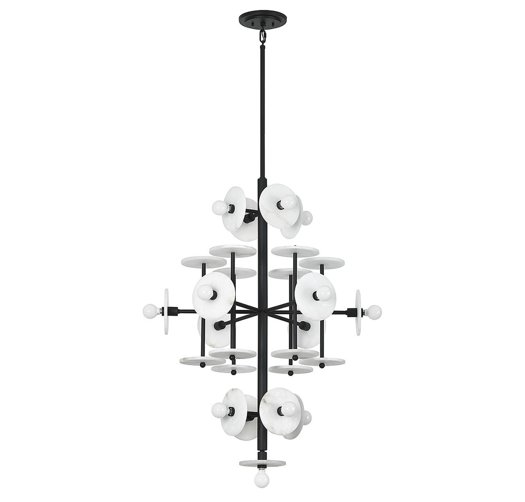 Savoy House - 1-1592-15-50 - 15 Light Chandelier - Amani - Black Cashmere