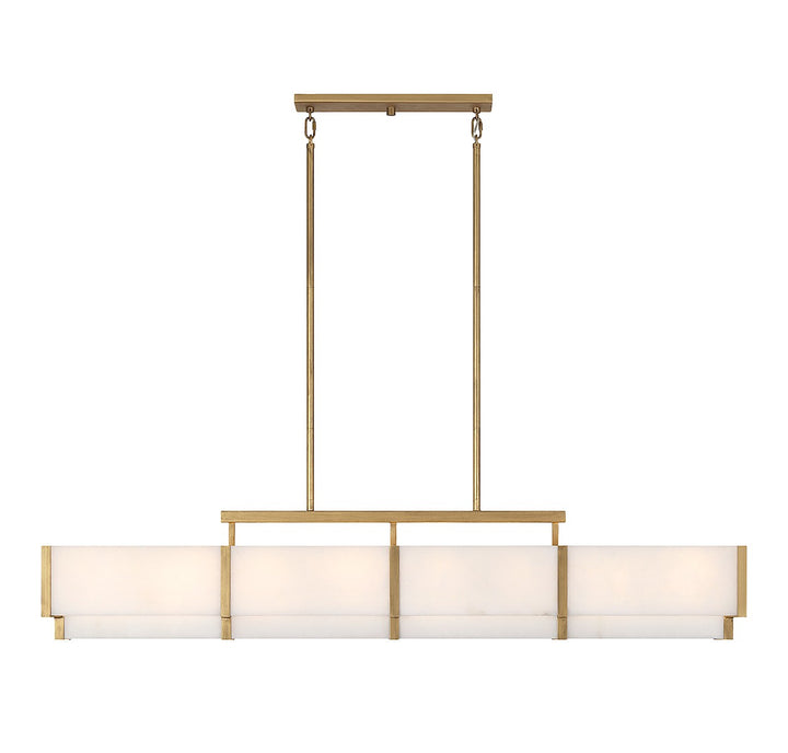 Savoy House - 1-2332-8-60 - Eight Light Linear Chandelier - Orleans - Distressed Gold