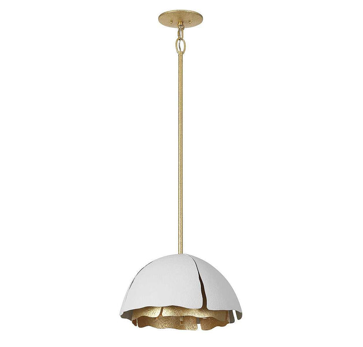 Savoy House - 7-1398-3-14 - Three Light Pendant - Brewster - Cavalier Gold w/Royal White