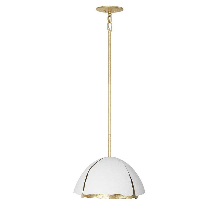 Savoy House - 7-1398-3-14 - Three Light Pendant - Brewster - Cavalier Gold w/Royal White