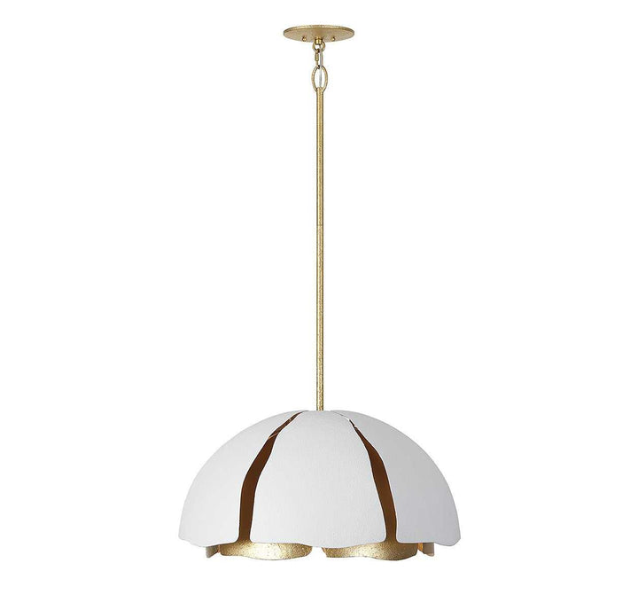 Savoy House - 7-1399-5-14 - Five Light Pendant - Brewster - Cavalier Gold w/Royal White