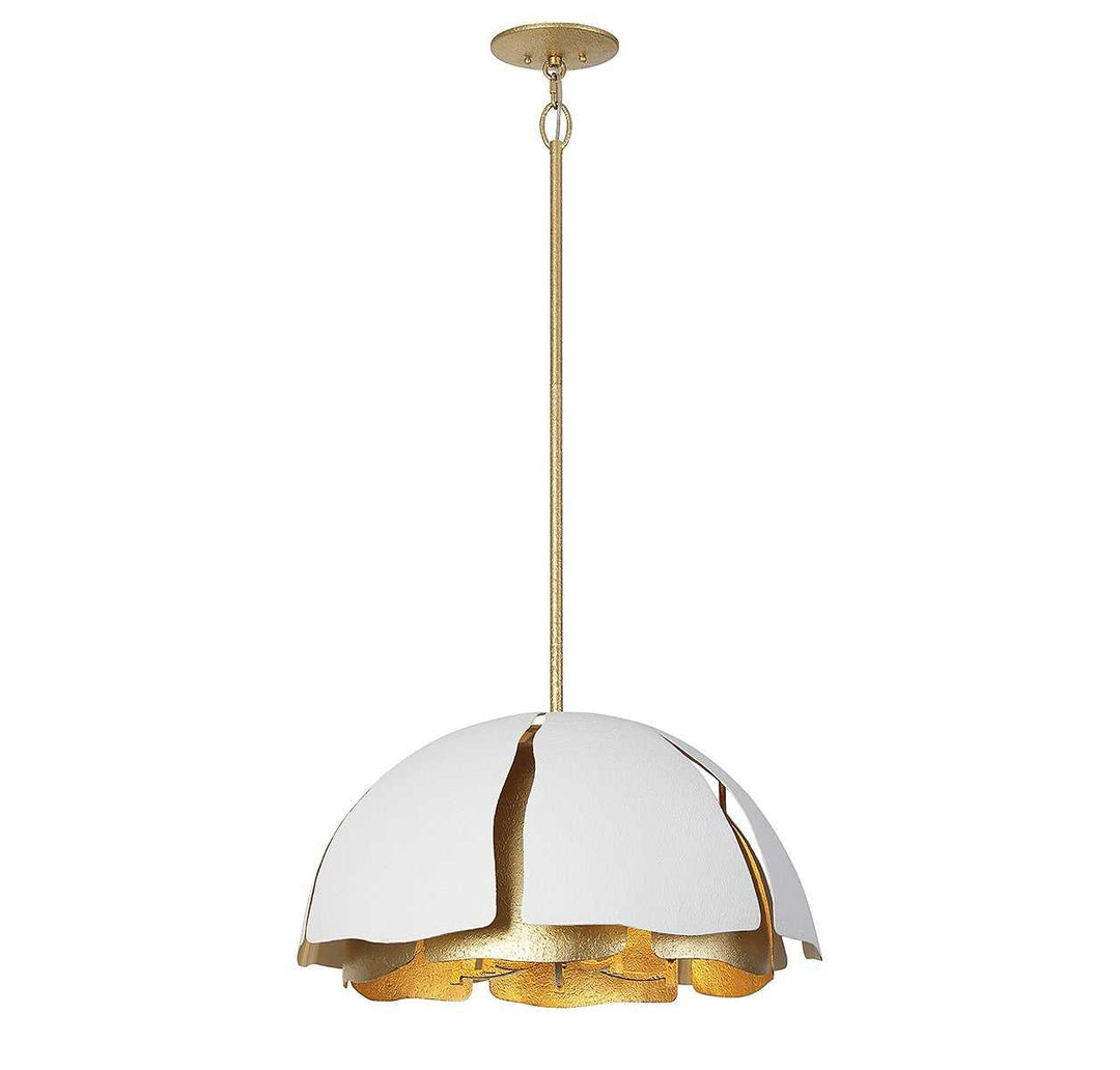 Savoy House - 7-1399-5-14 - Five Light Pendant - Brewster - Cavalier Gold w/Royal White