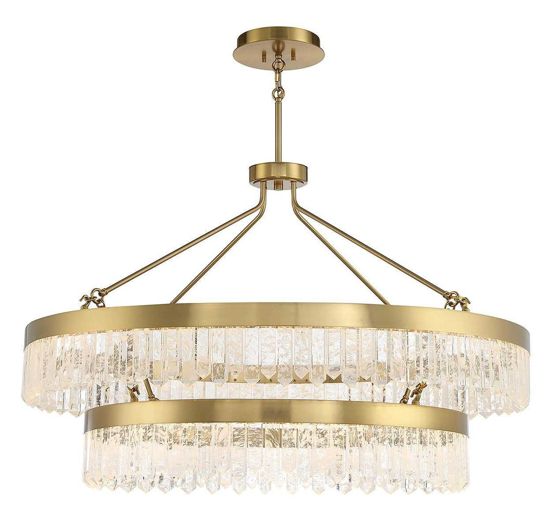 Landon LED Pendant in Warm Brass Savoy House