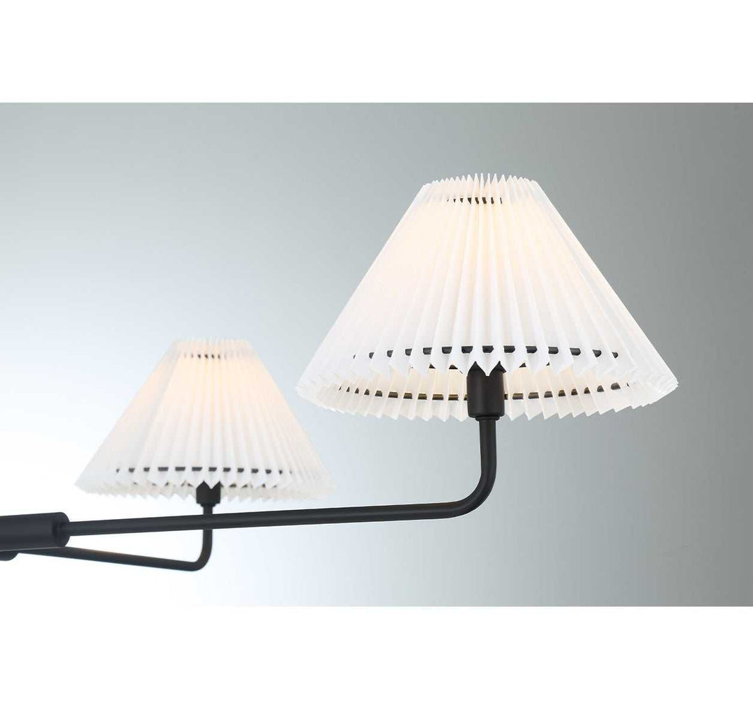 Meridian - M100121MBK - Four Light Chandelier - Matte Black