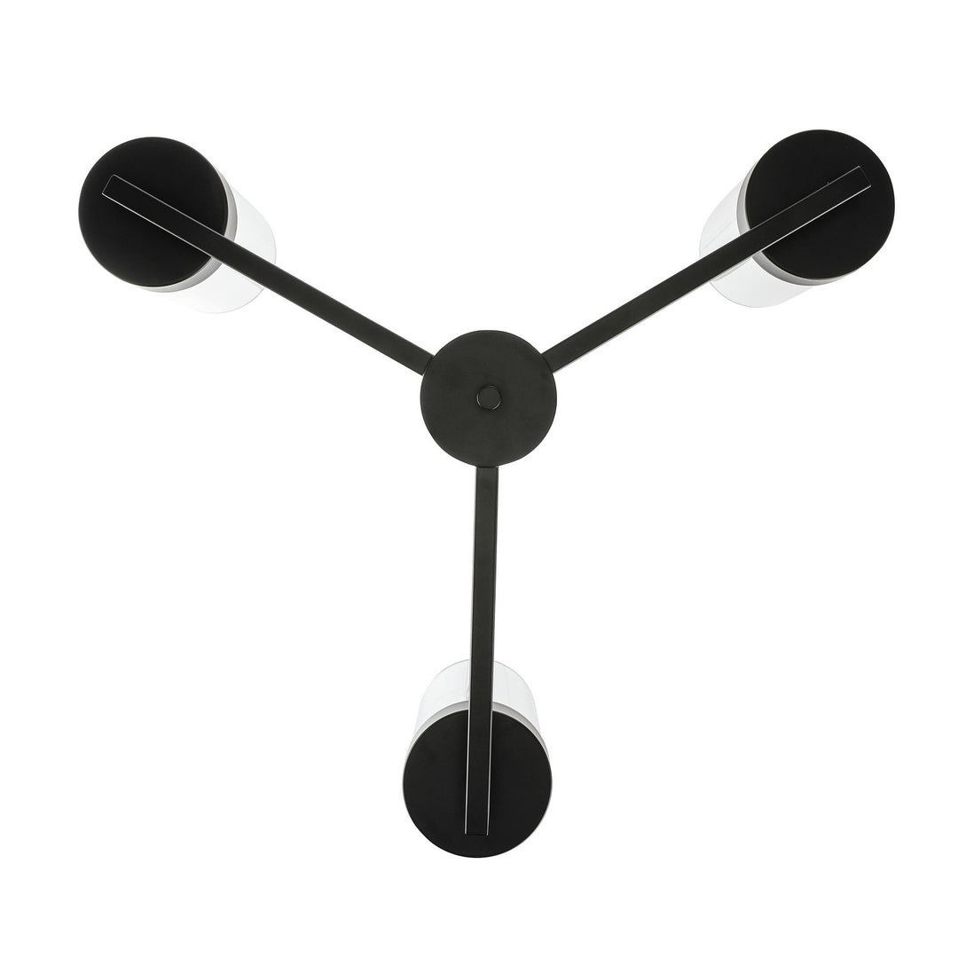 Trans Globe Imports - 71735-3 BK - Three Light Chandelier - Meadowlark - Black