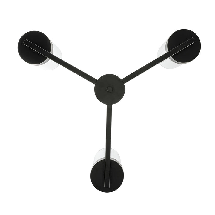Trans Globe Imports - 71735-3 BK - Three Light Chandelier - Meadowlark - Black