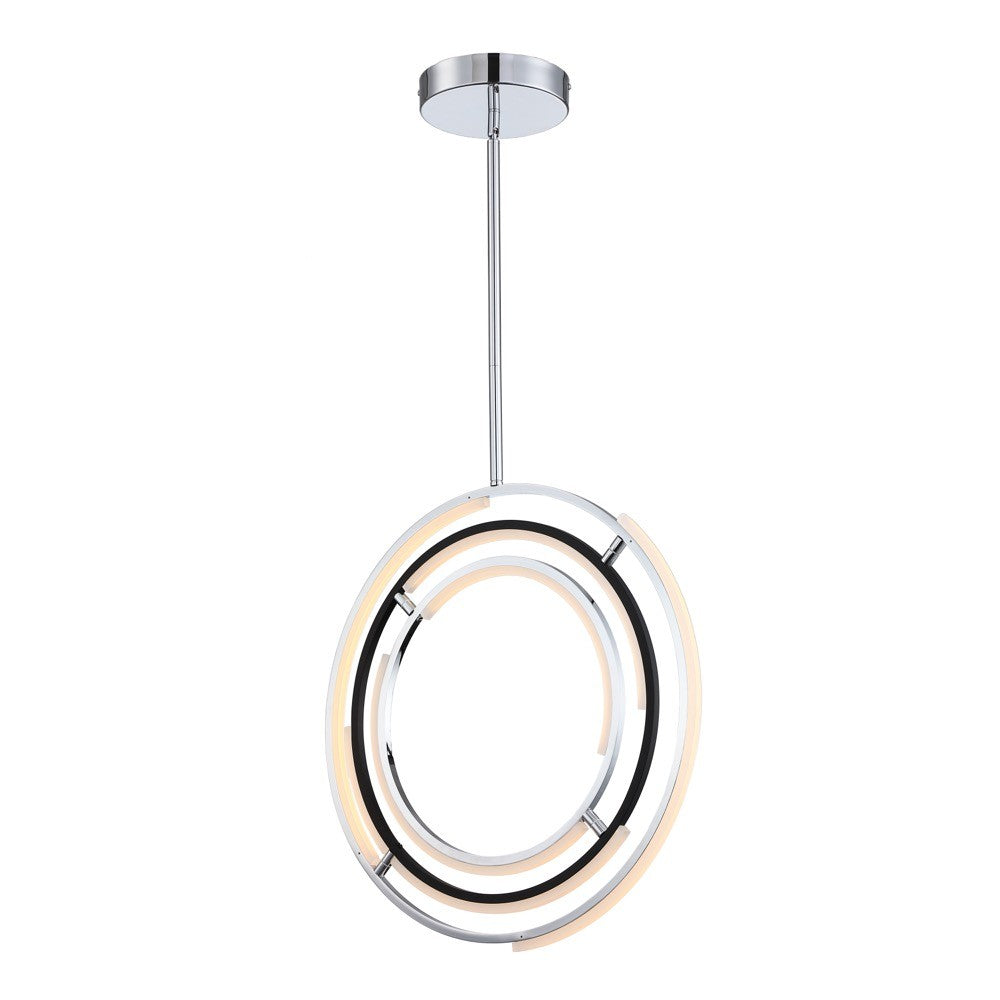 Artcraft Canada - AC6741PN - LED Pendant - Trilogy - Polished Nickel