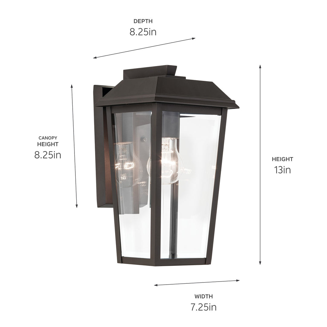 Kichler Canada - 59118OZ - One Light Outdoor Wall Mount - Mathus - Olde Bronze