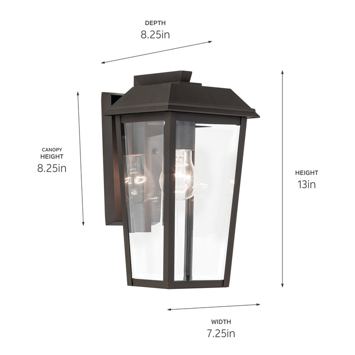 Kichler Canada - 59118OZ - One Light Outdoor Wall Mount - Mathus - Olde Bronze