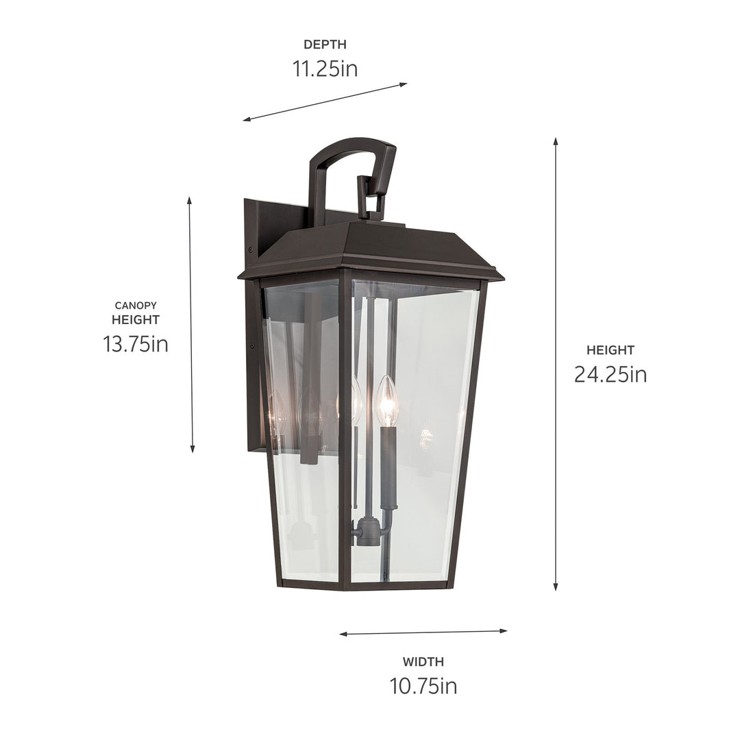 Kichler Canada - 59120OZ - Two Light Outdoor Wall Mount - Mathus - Olde Bronze