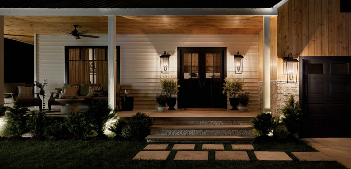 Kichler Canada - 59121OZ - Three Light Outdoor Wall Mount - Mathus - Olde Bronze