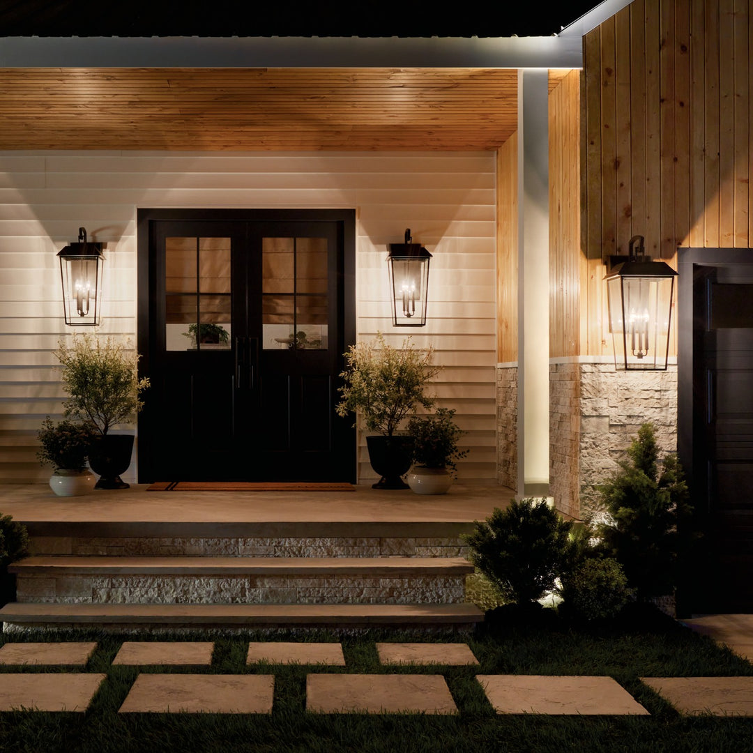 Kichler Canada - 59121OZ - Three Light Outdoor Wall Mount - Mathus - Olde Bronze