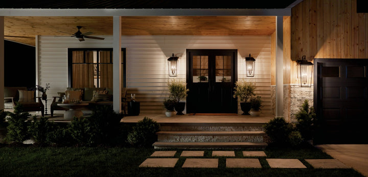 Kichler Canada - 59121OZ - Three Light Outdoor Wall Mount - Mathus - Olde Bronze