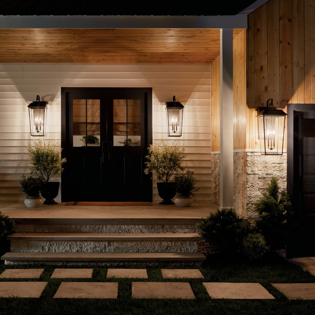 Kichler Canada - 59121OZ - Three Light Outdoor Wall Mount - Mathus - Olde Bronze
