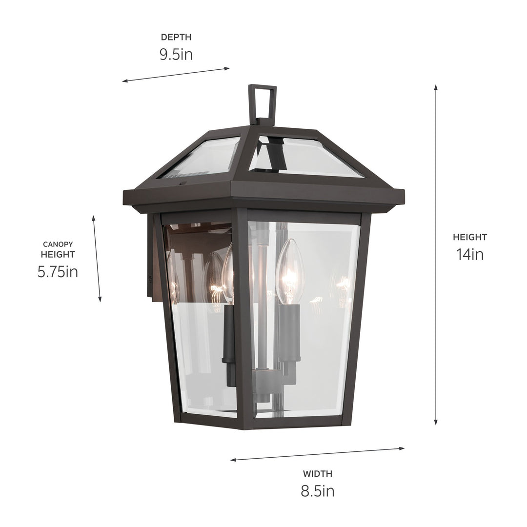 Kichler Canada - 59125OZ - Two Light Outdoor Wall Mount - Regence - Olde Bronze