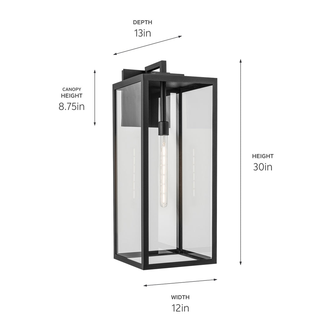 Kichler Canada - 59114BKT - One Light Outdoor Wall Mount - Branner - Textured Black