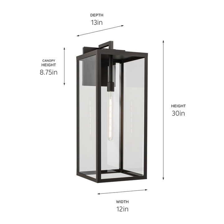 Kichler Canada - 59114OZ - One Light Outdoor Wall Mount - Branner - Olde Bronze