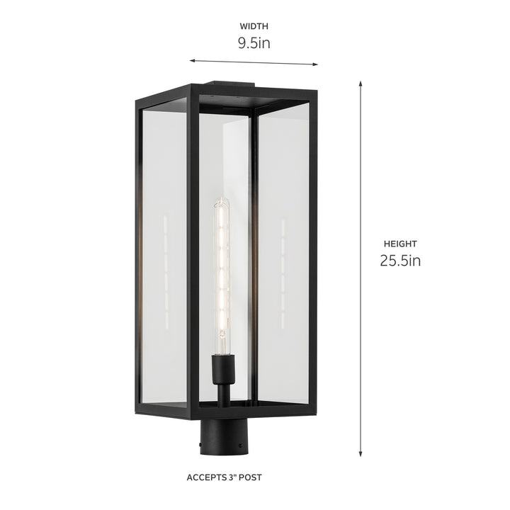 Kichler Canada - 59115BKT - One Light Outdoor Post Mount - Branner - Textured Black