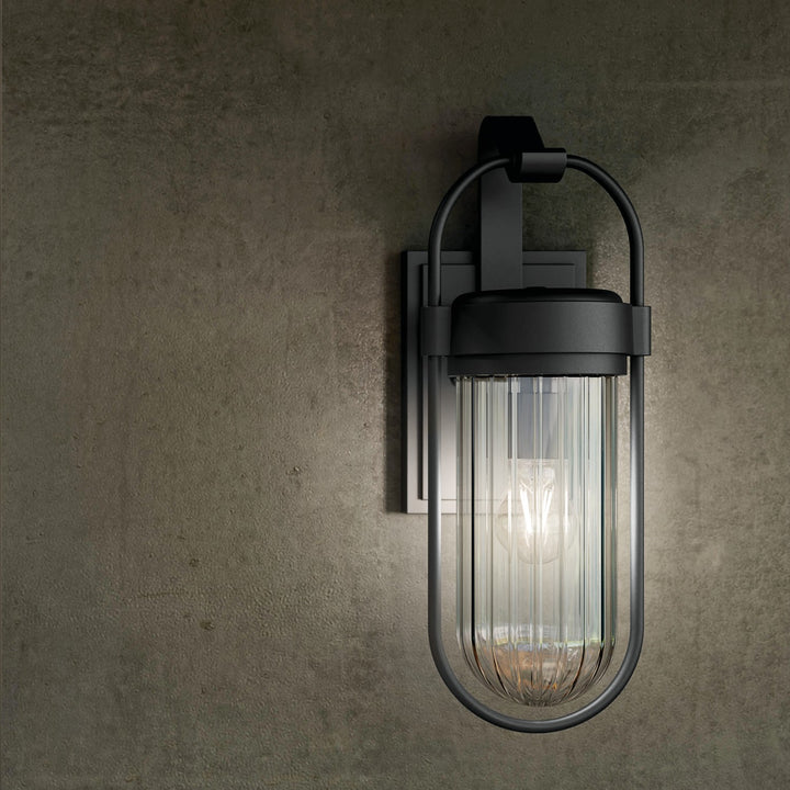 Kichler Canada - 59124BKT - One Light Outdoor Wall Mount - Brix - Textured Black
