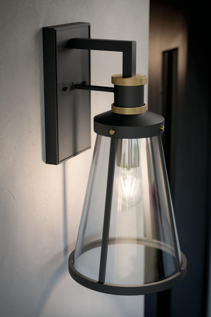 Kichler Canada - 59147BKT - One Light Outdoor Wall Mount - Talman - Textured Black