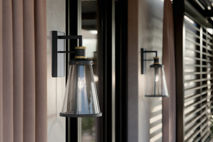 Kichler Canada - 59147BKT - One Light Outdoor Wall Mount - Talman - Textured Black