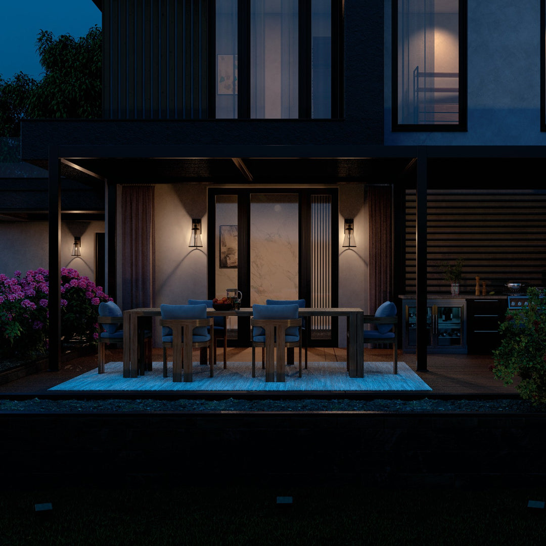 Kichler Canada - 59147BKT - One Light Outdoor Wall Mount - Talman - Textured Black