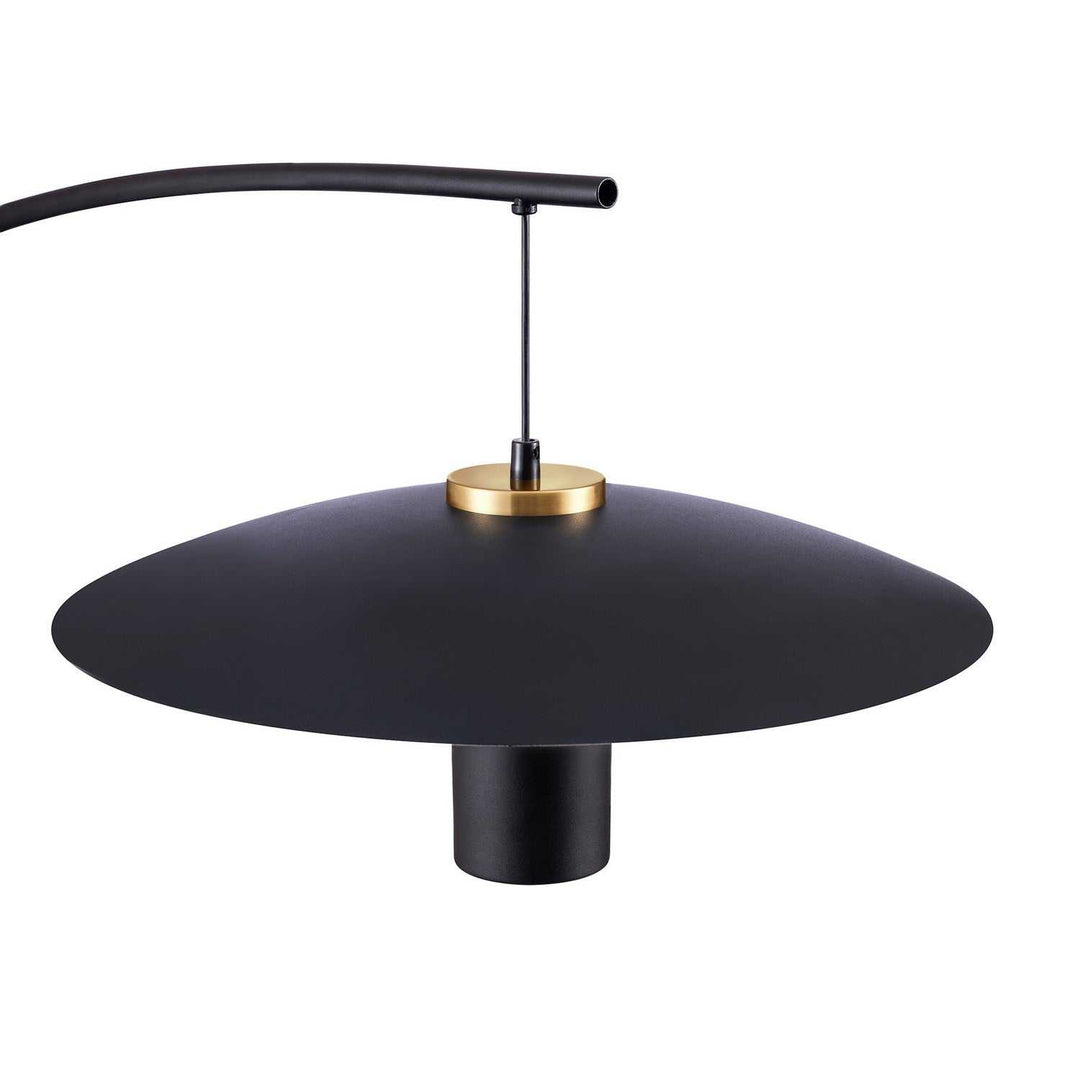 Sley LED Floor Lamp in Black & Brass Kendal Canada