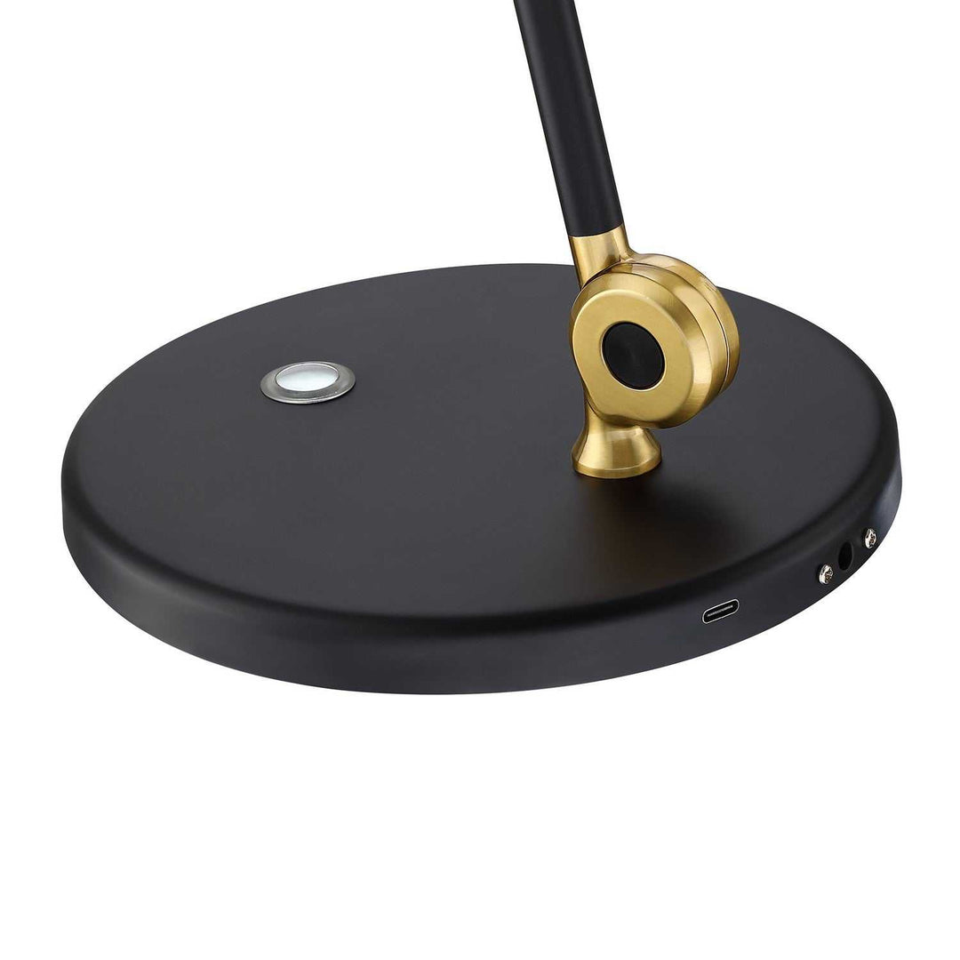 Ican LED Desk Lamp in Black & Brass Kendal Canada