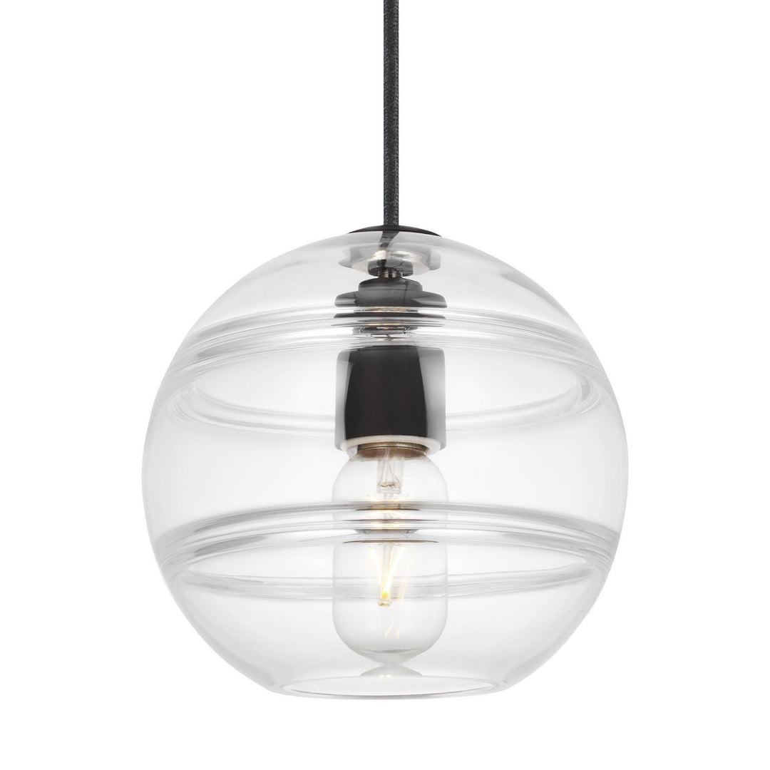 Visual Comfort Modern - 700TDSDNGPCB - One Light Pendant - Sedona - Nightshade Black