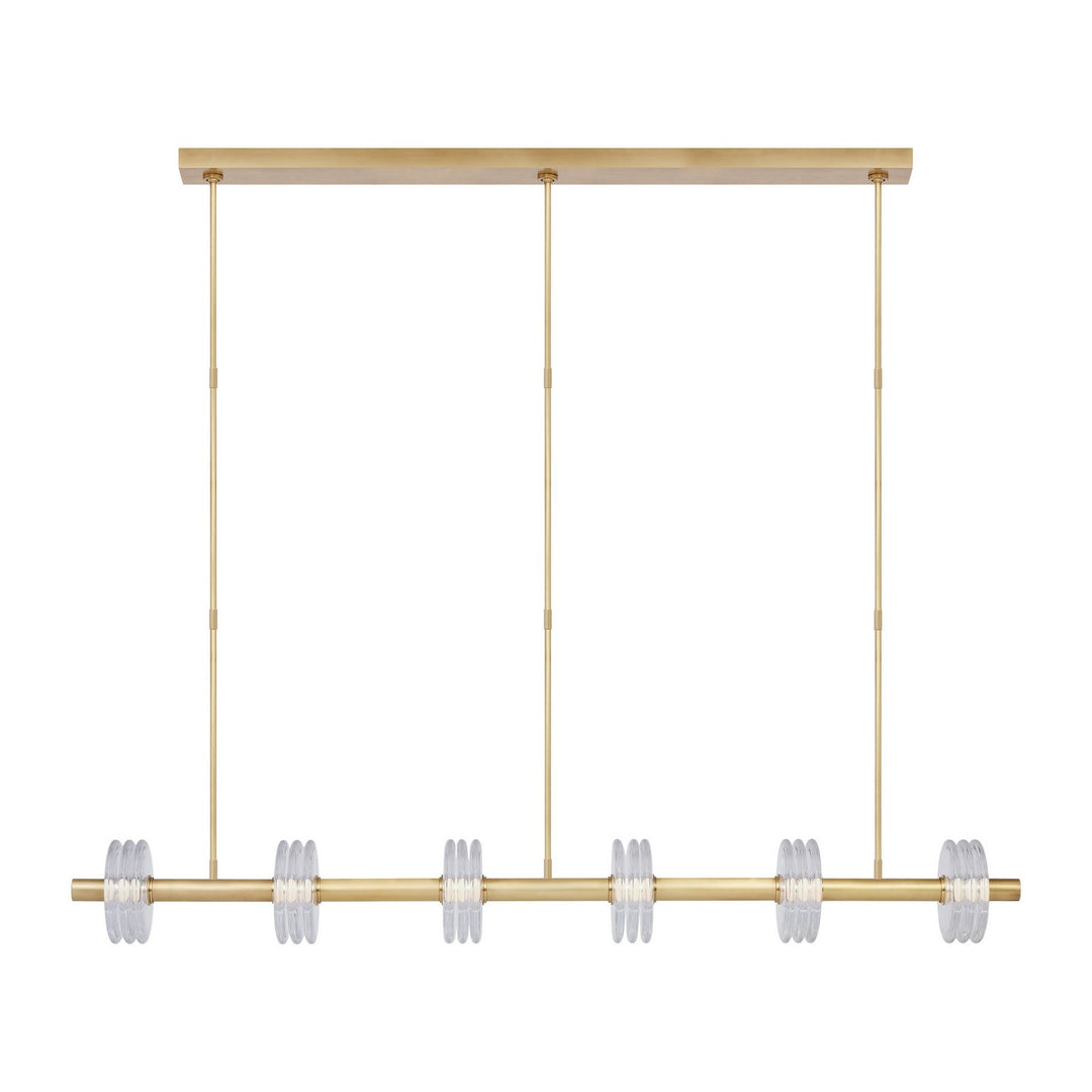 Visual Comfort Modern - KWLS30327CNB - LED Linear Chandelier - Laurel - Natural Brass