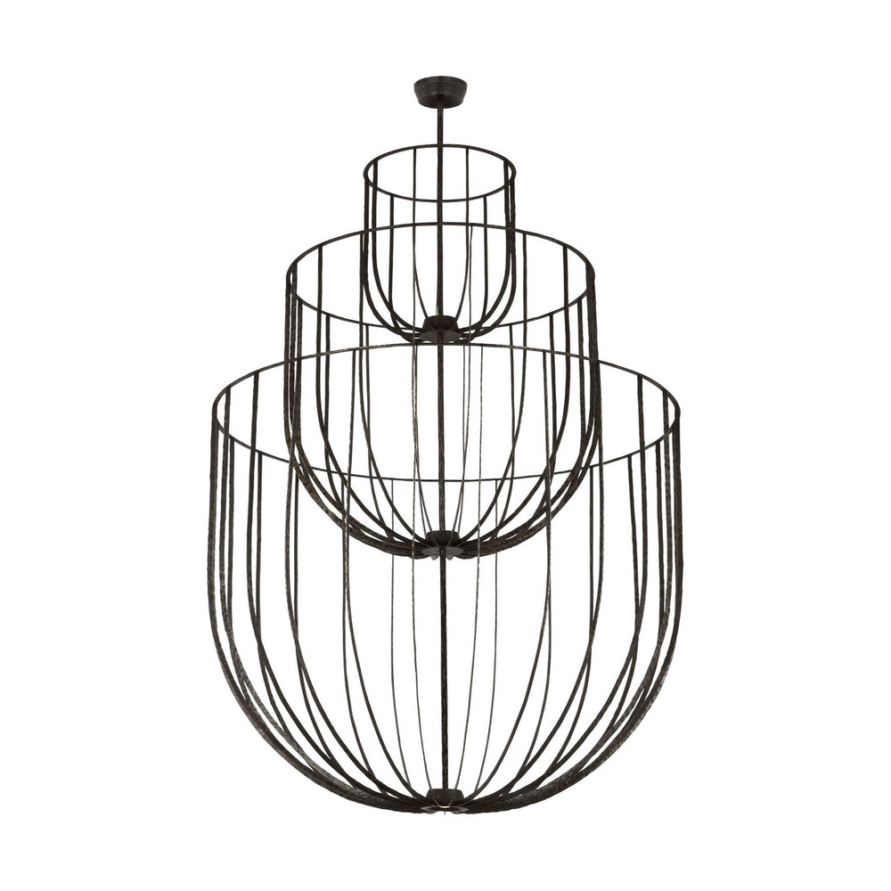 Visual Comfort Modern - SLCH32927AI - LED Chandelier - Sanchi - Aged Iron