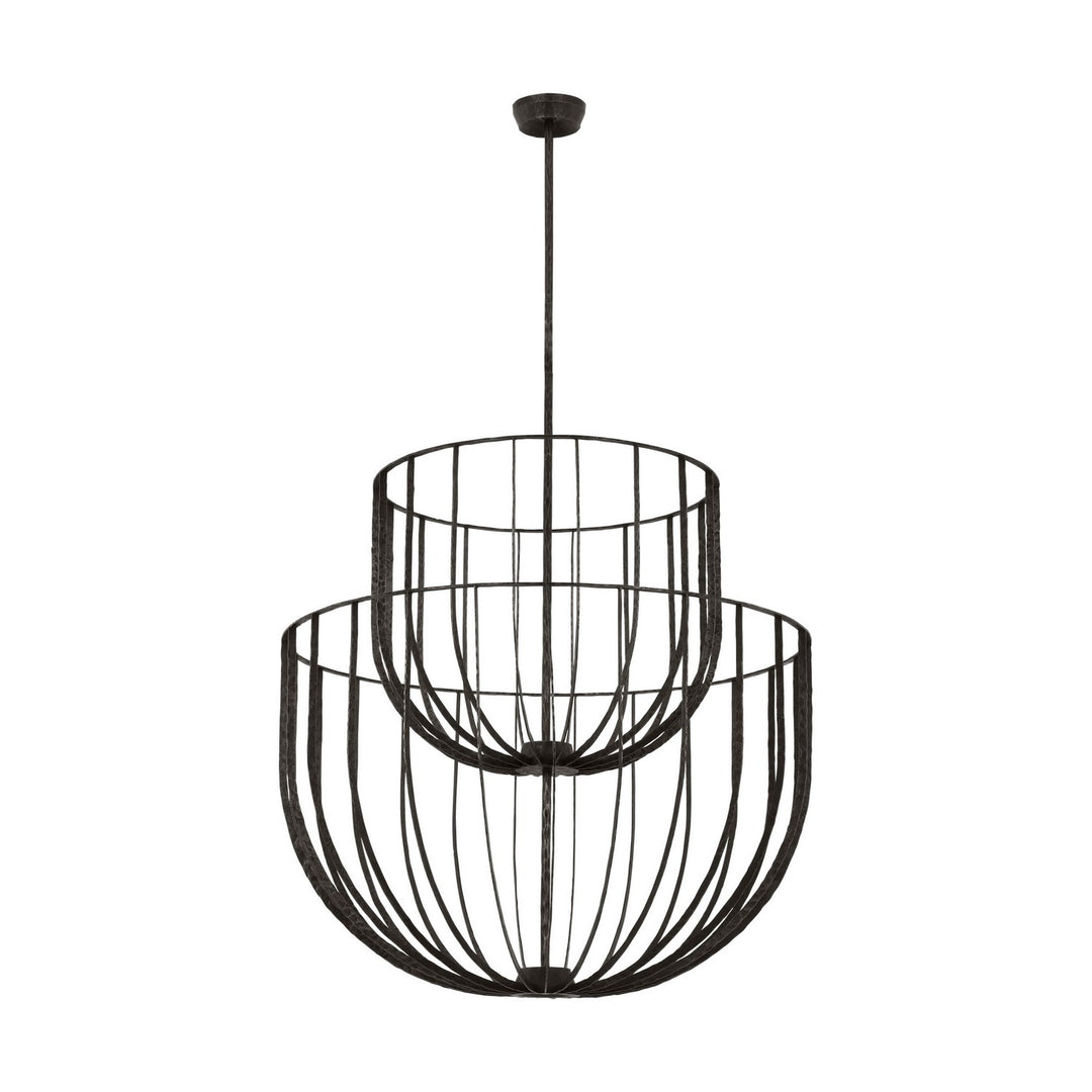 Visual Comfort Modern - SLCH33027AI - LED Chandelier - Sanchi - Aged Iron
