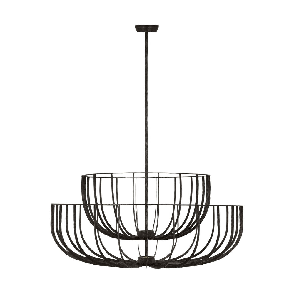 Visual Comfort Modern - SLCH33127AI - LED Chandelier - Sanchi - Aged Iron