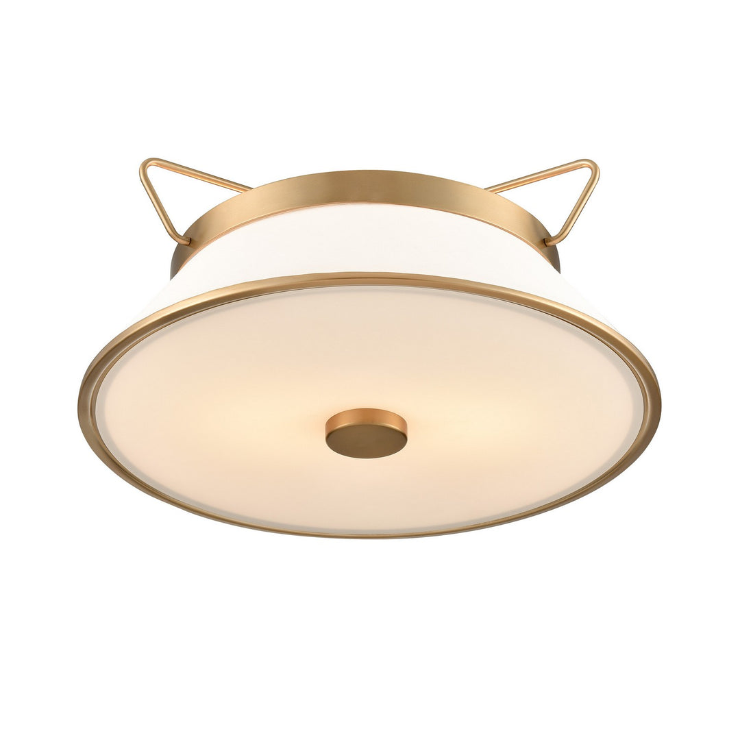 Artcraft Canada - AC11833BB - Two Light Semi Flushmount - Layla - Brushed Brass