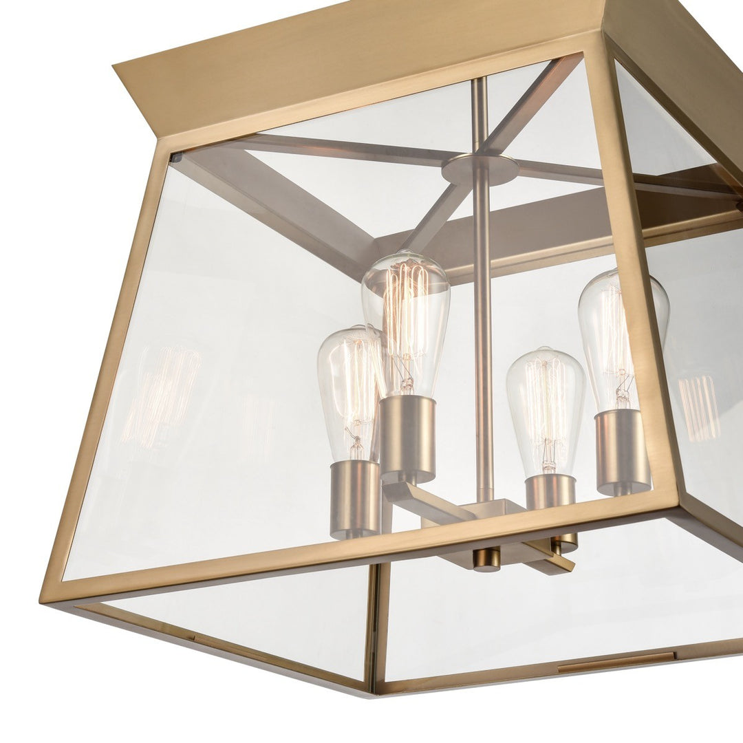Artcraft Canada - AC11852BB - Four Light Chandelier - Lucian - Brushed Brass