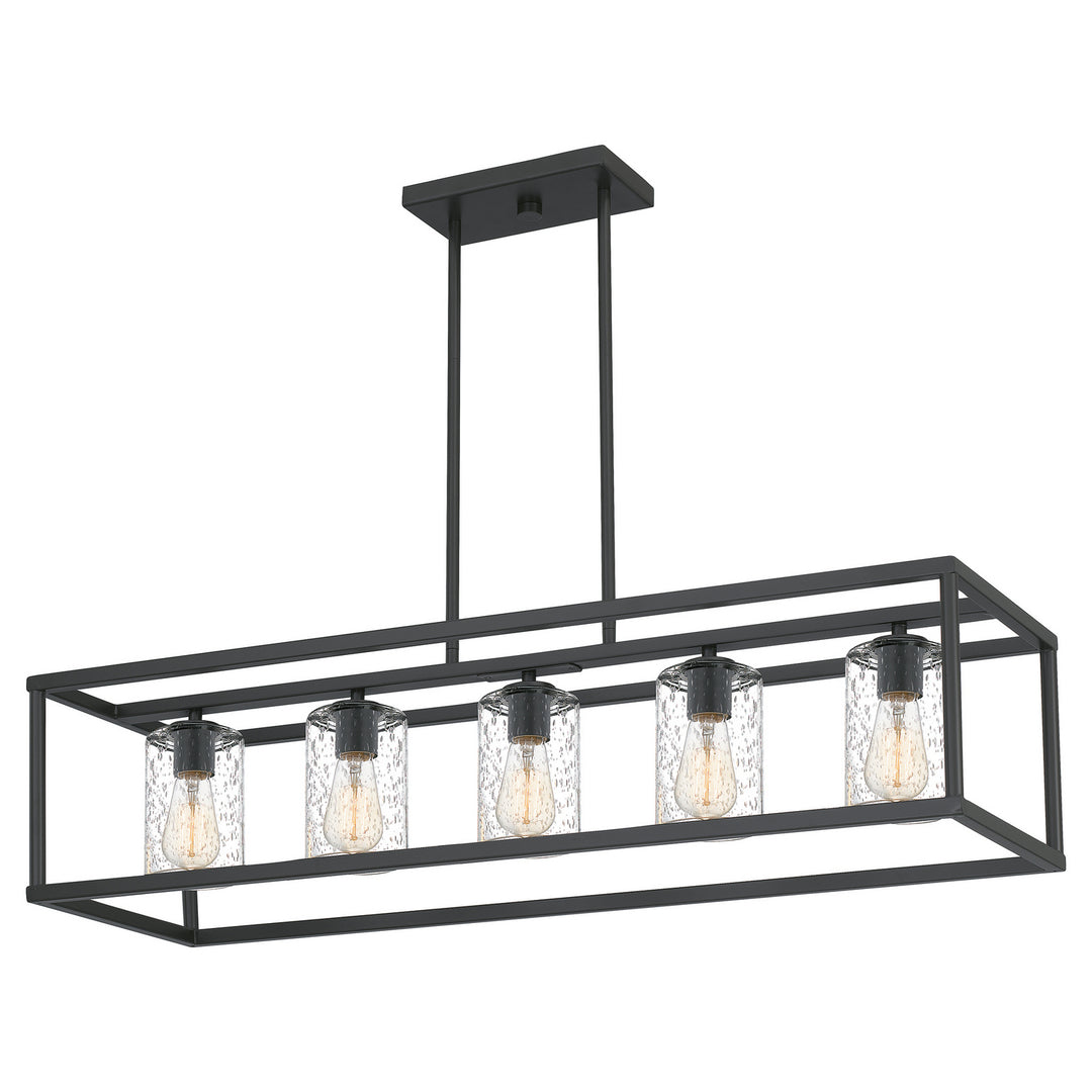 Quoizel - NHR5538OZ - Five Light Linear Chandelier - New Harbor - Old Bronze