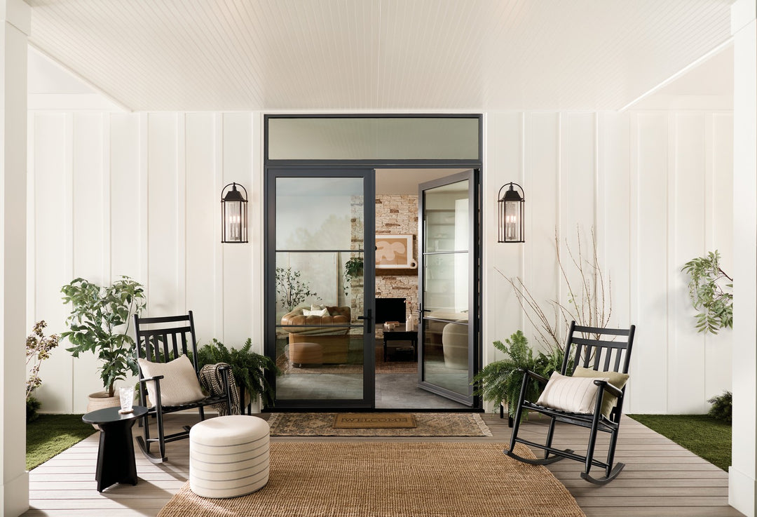 Kichler Canada - 49716BKT - Four Light Outdoor Wall Mount - Harbor Row - Textured Black