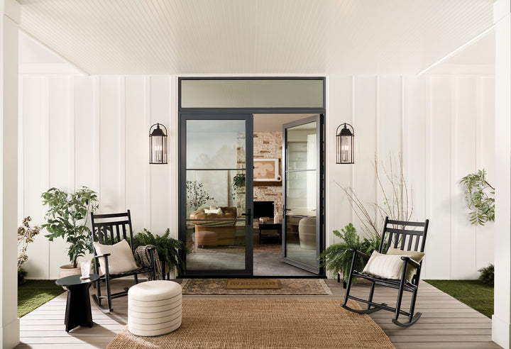 Kichler Canada - 49716BKT - Four Light Outdoor Wall Mount - Harbor Row - Textured Black