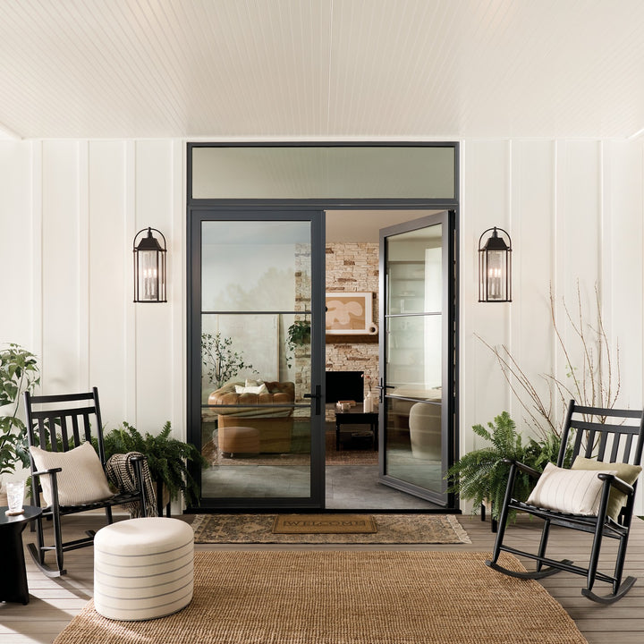 Kichler Canada - 49716BKT - Four Light Outdoor Wall Mount - Harbor Row - Textured Black