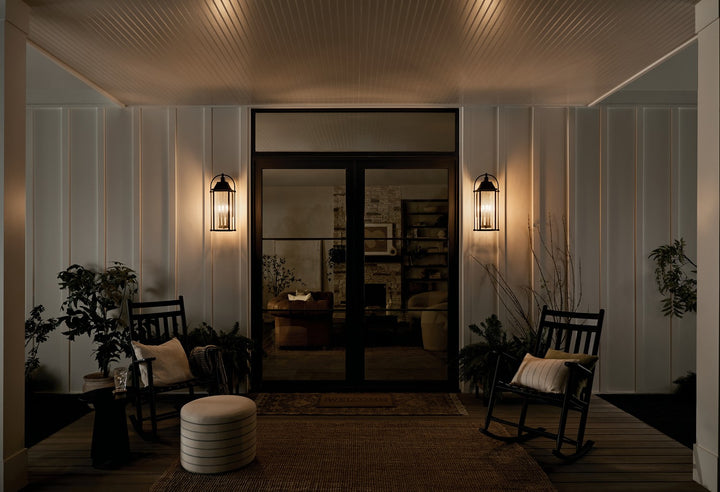 Kichler Canada - 49716BKT - Four Light Outdoor Wall Mount - Harbor Row - Textured Black