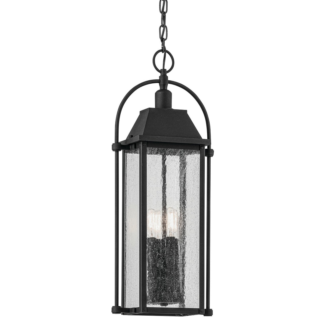 Kichler Canada - 49718BKT - Four Light Outdoor Pendant - Harbor Row - Textured Black