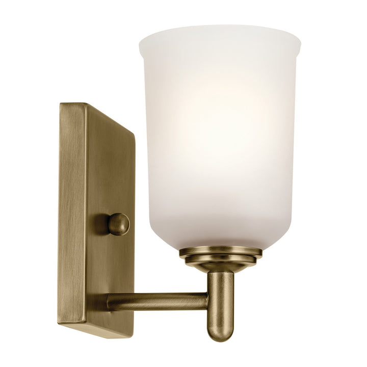 Kichler Canada - 45572NBR - One Light Wall Sconce - Shailene - Natural Brass