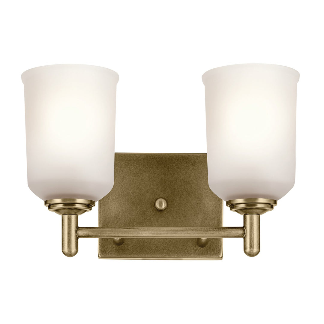 Kichler Canada - 45573NBR - Two Light Bath - Shailene - Natural Brass