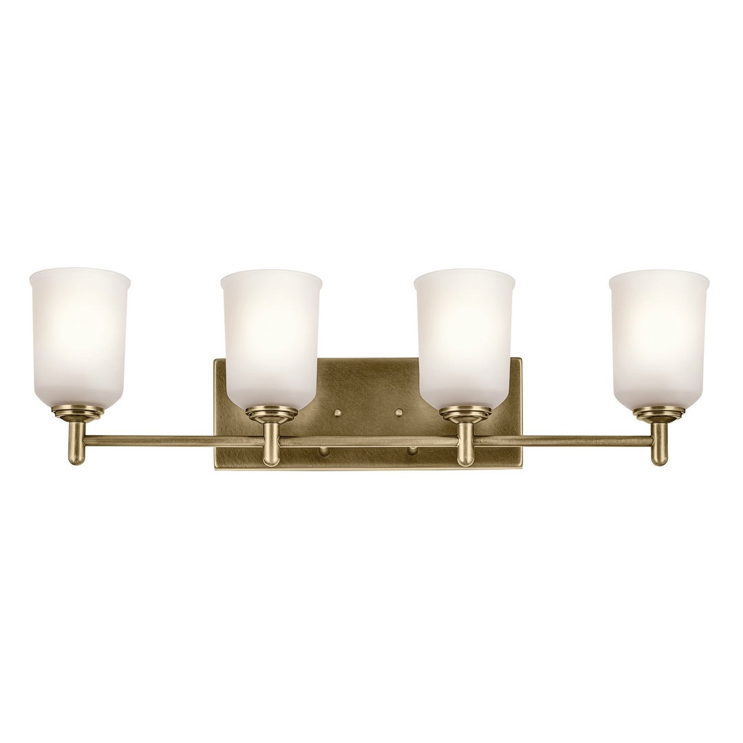 Kichler Canada - 45575NBR - Four Light Bath - Shailene - Natural Brass