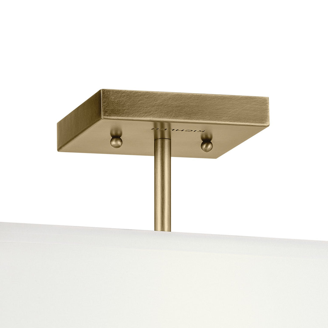 Kichler Canada - 43691NBR - Three Light Semi Flush Mount - Shailene - Natural Brass