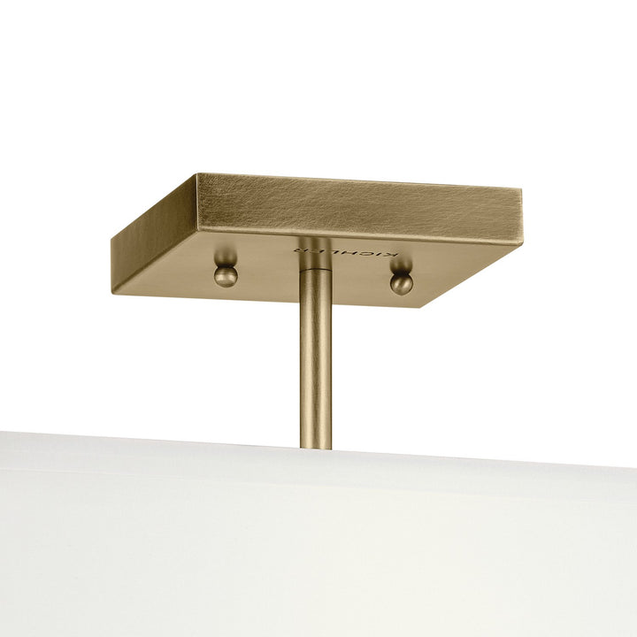 Kichler Canada - 43691NBR - Three Light Semi Flush Mount - Shailene - Natural Brass
