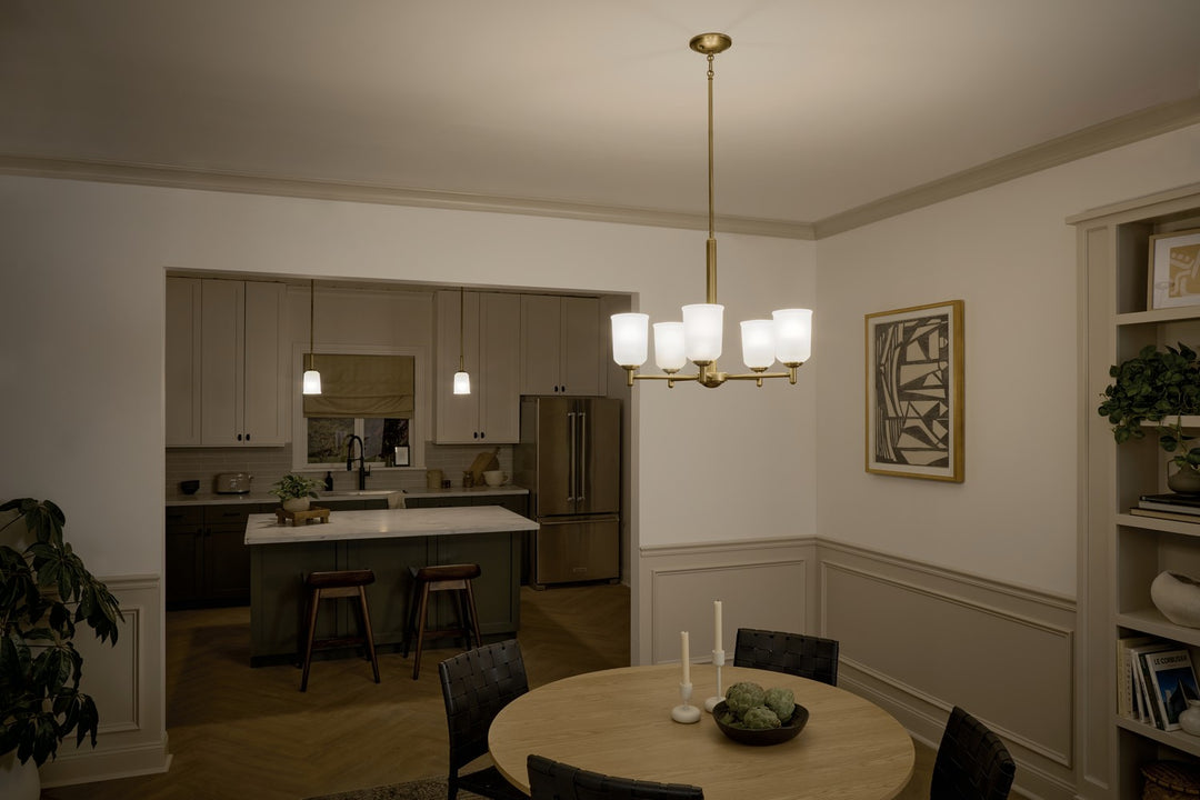 Kichler Canada - 43674NBR - One Light Mini Pendant - Shailene - Natural Brass