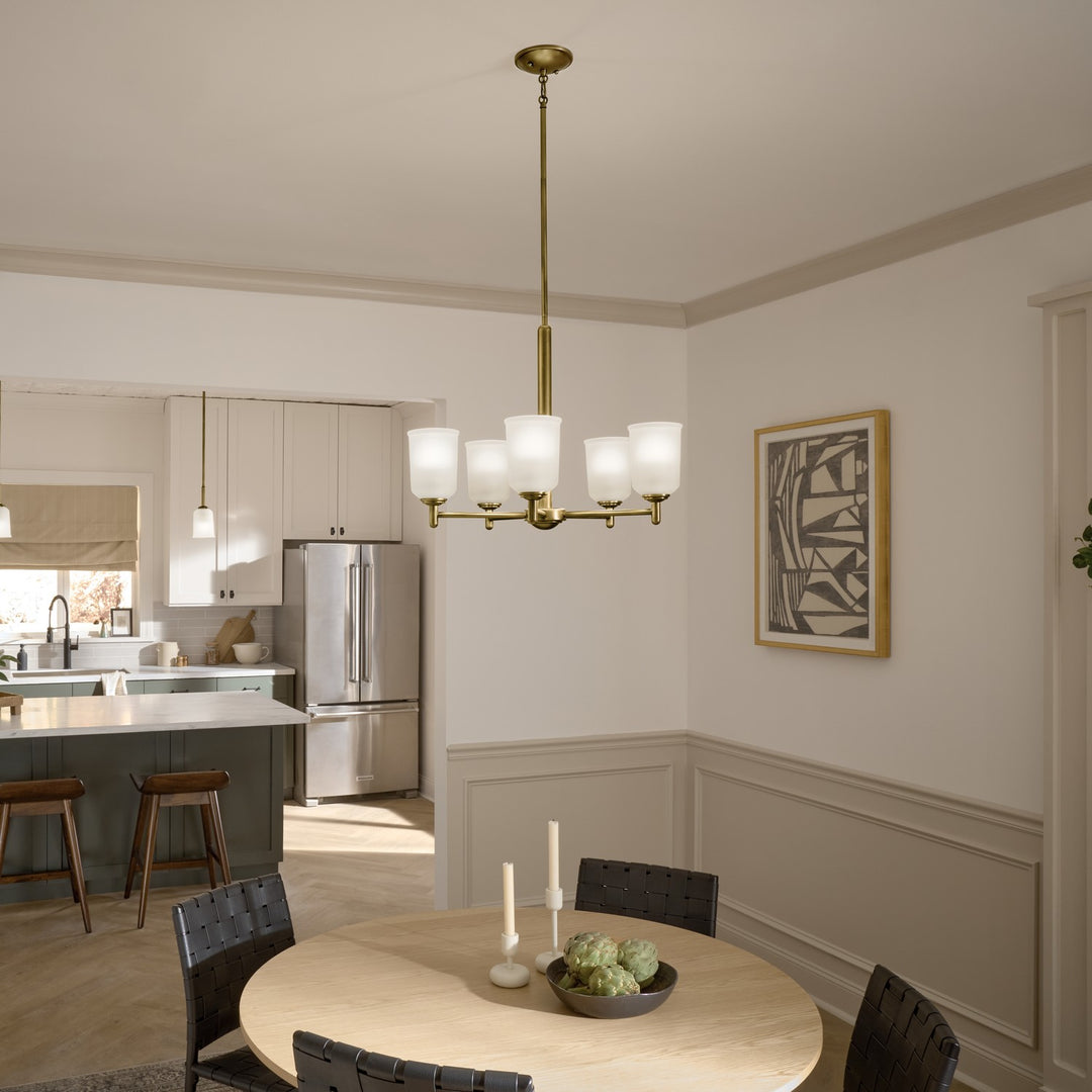 Kichler Canada - 43674NBR - One Light Mini Pendant - Shailene - Natural Brass