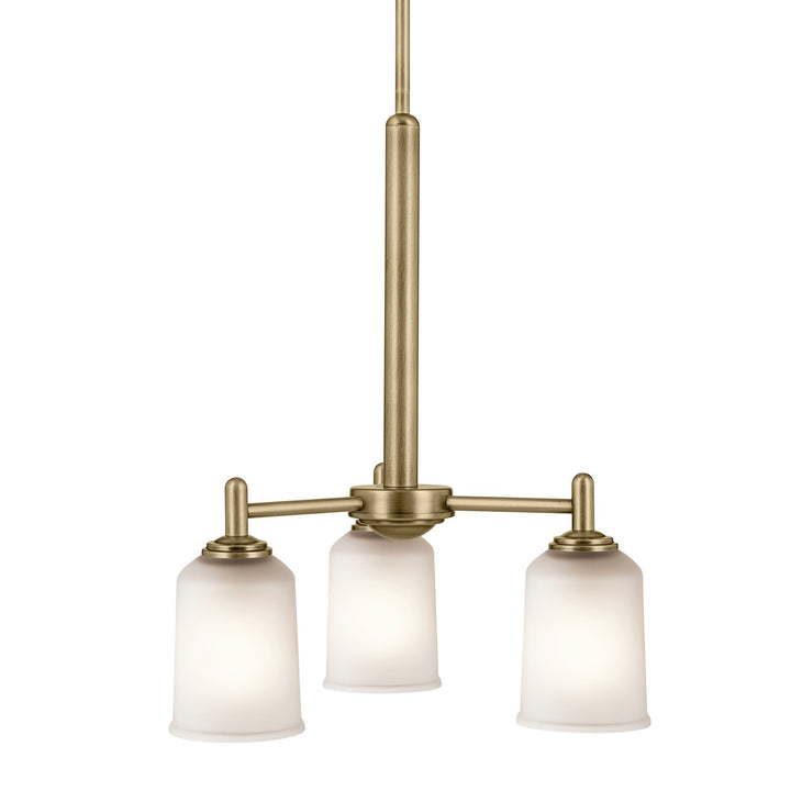 Kichler Canada - 43670NBR - Three Light Mini Chandelier - Shailene - Natural Brass